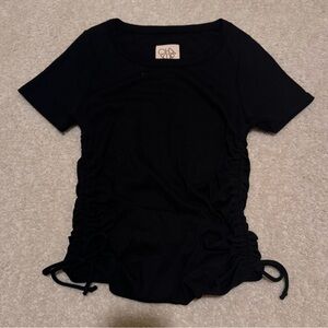 Black Cinched Tshirt